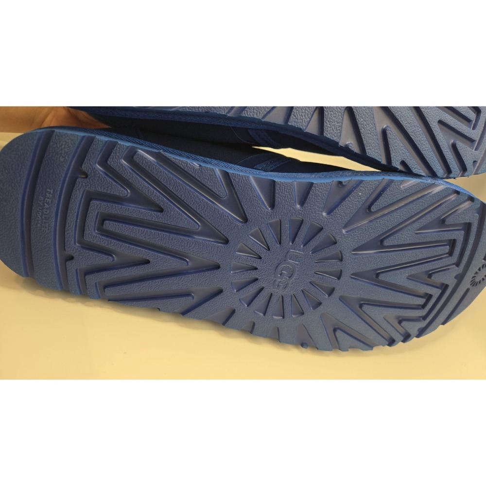 UGG Neumel Snapback Boot Blue Suede Sheepskin Mens 13 Rare Monochrome NWT - Picture 10 of 10